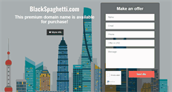 Desktop Screenshot of blackspaghetti.com