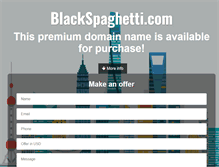 Tablet Screenshot of blackspaghetti.com